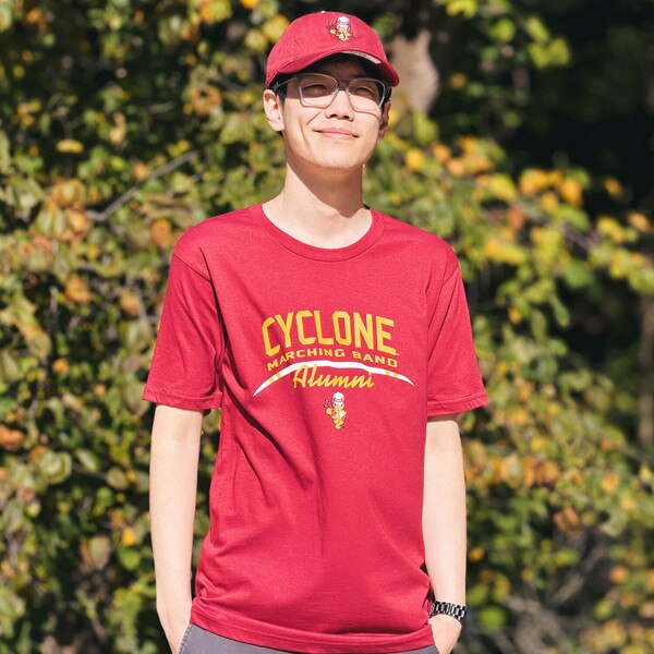 CI Sport Cyclone Marching Band Alumni Cardinal Short Sleeve T-shirt